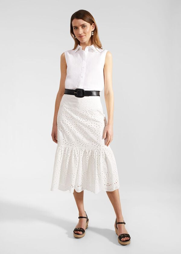 hobbs Jemma Skirt White