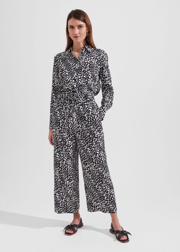 hobbs Jen Trousers Navy Ivory