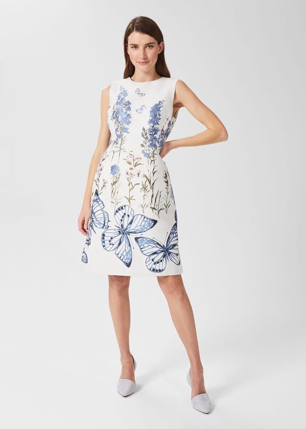 hobbs Jennifer Floral Jaquard Dress Multi