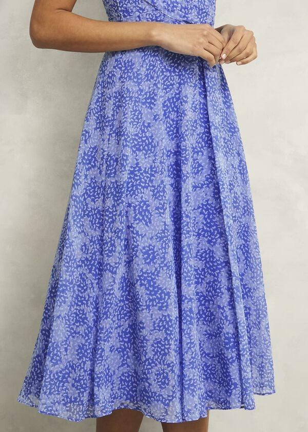 Hobbs Jess Dress Blue Multi