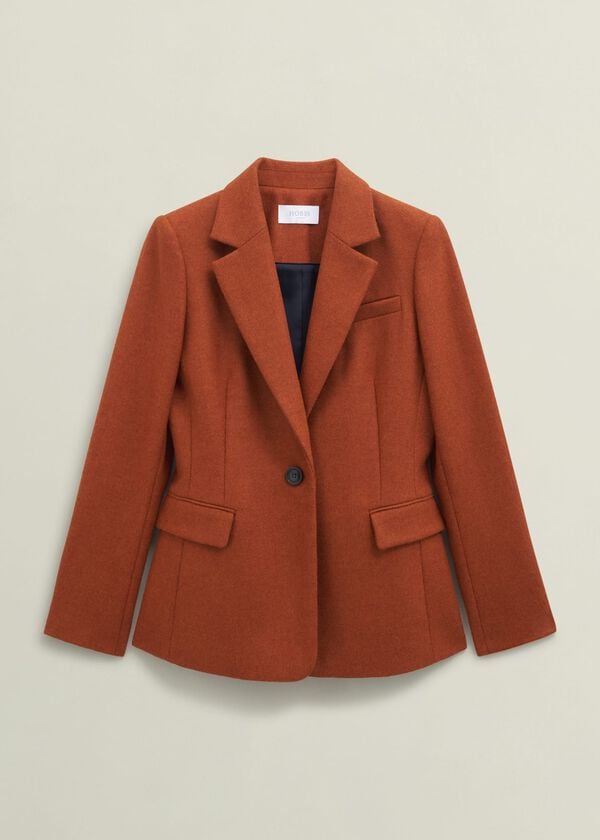 Hobbs Jess Wool Jacket Orange