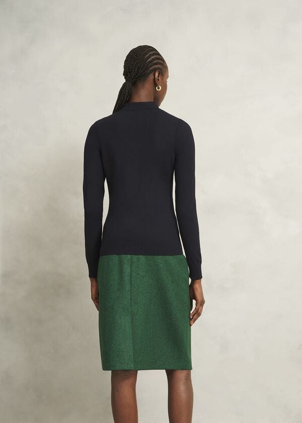 Hobbs Jessica Knitted Shirt Black