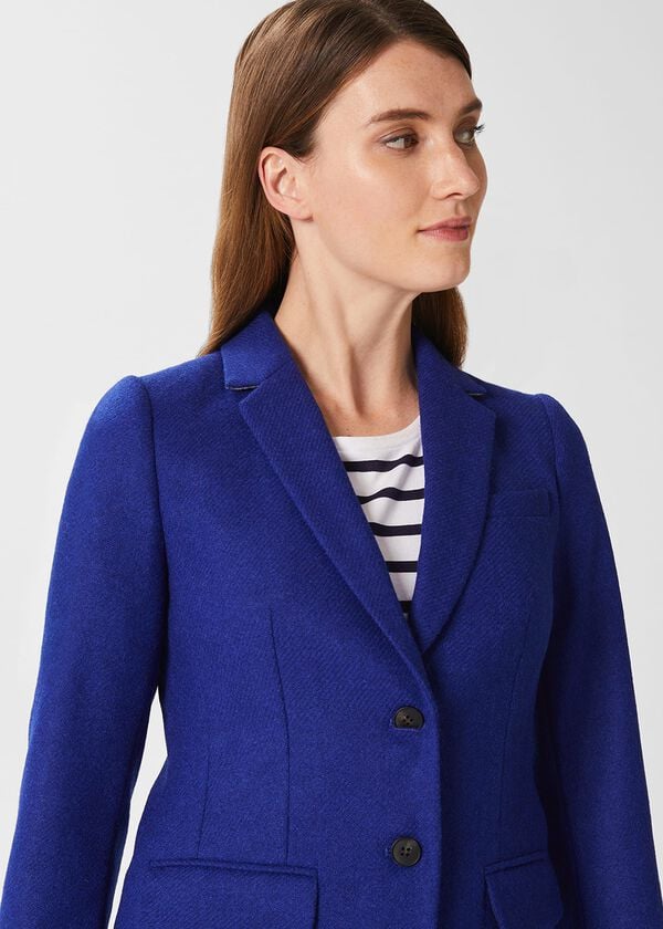 Hobbs Jessica Wool Jacket Cobalt