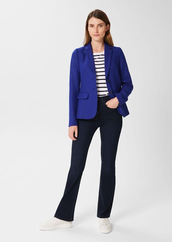 hobbs Jessica Wool Jacket Cobalt
