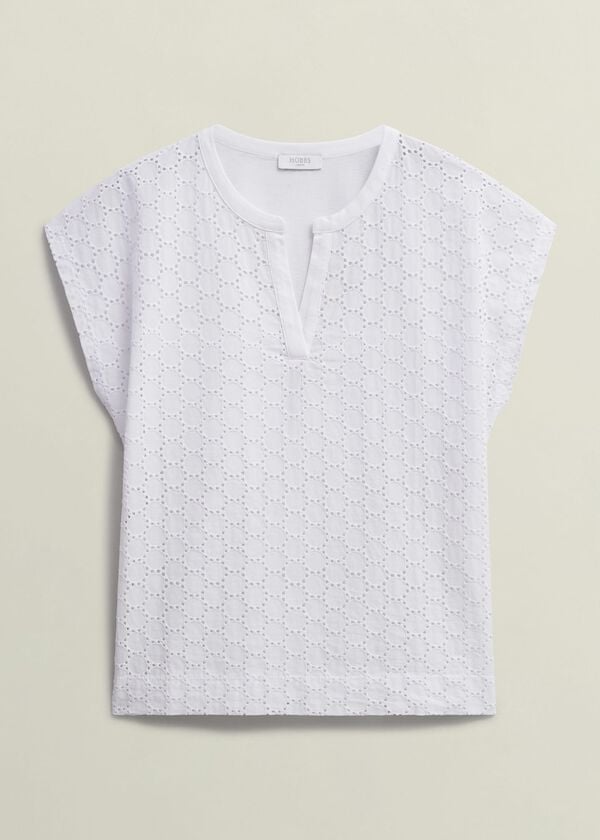 Hobbs Joanna Broderie Top Hobbs White