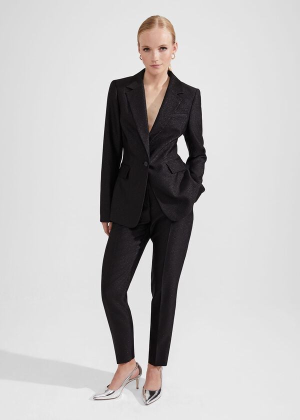 hobbs Jodie Lurex Jacket Black