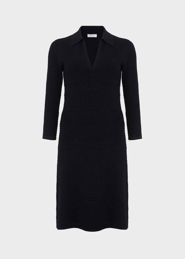 Hobbs Joella Knitted Dress Hobbs Navy