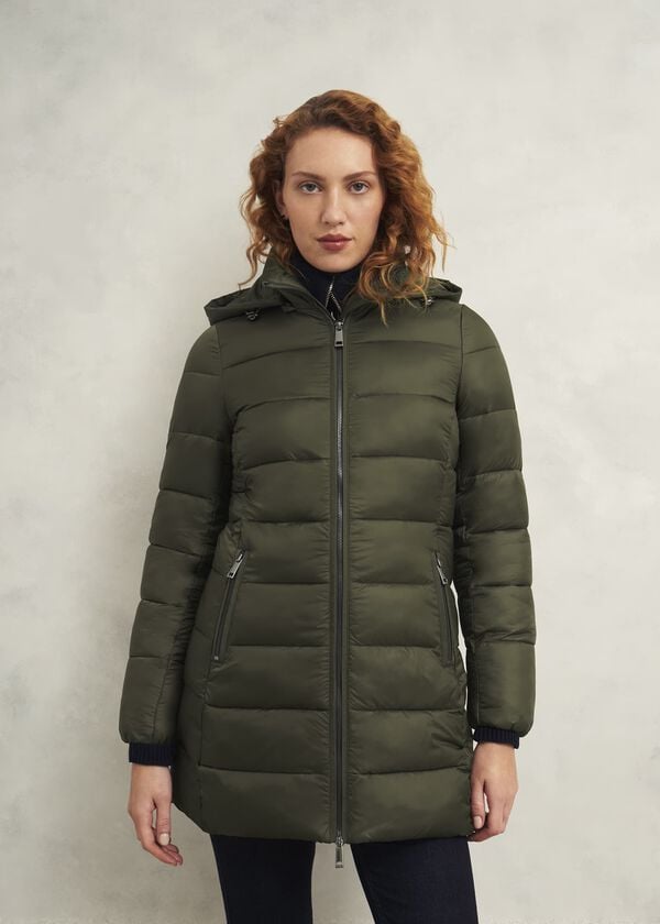 hobbs Joelle Puffer Dark Olive