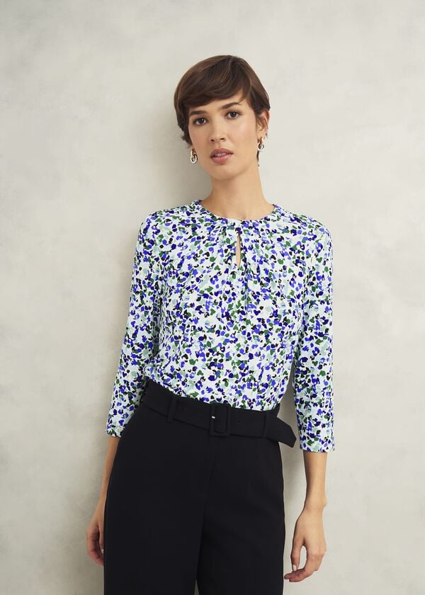 hobbs Julia Printed Top Floral Multi