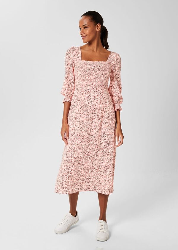 hobbs Juliet Dress Ivory Multi