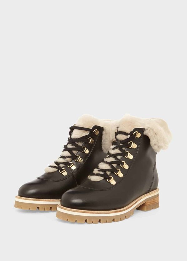 Hobbs Kaden Leather Ankle Boots Black