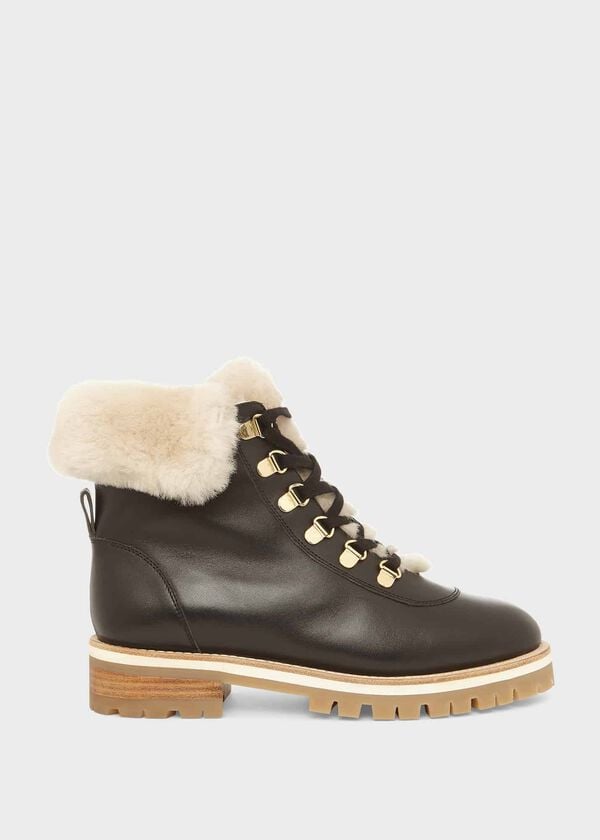hobbs Kaden Leather Ankle Boots Black