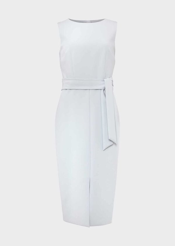 Hobbs Kaia Shift Dress Pale Blue