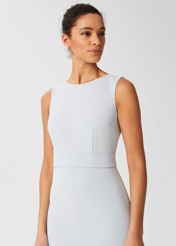 Hobbs Kaia Shift Dress Pale Blue