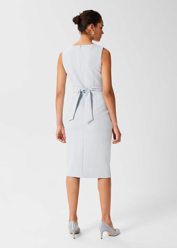 Hobbs Kaia Shift Dress Pale Blue