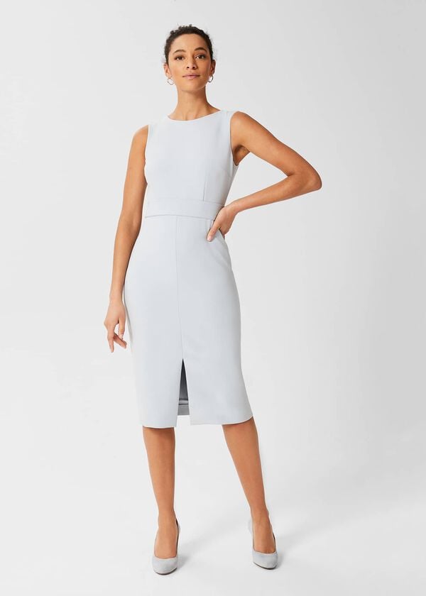 hobbs Kaia Shift Dress Pale Blue
