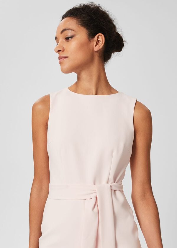 Hobbs Kaia Shift Dress Pale Pink