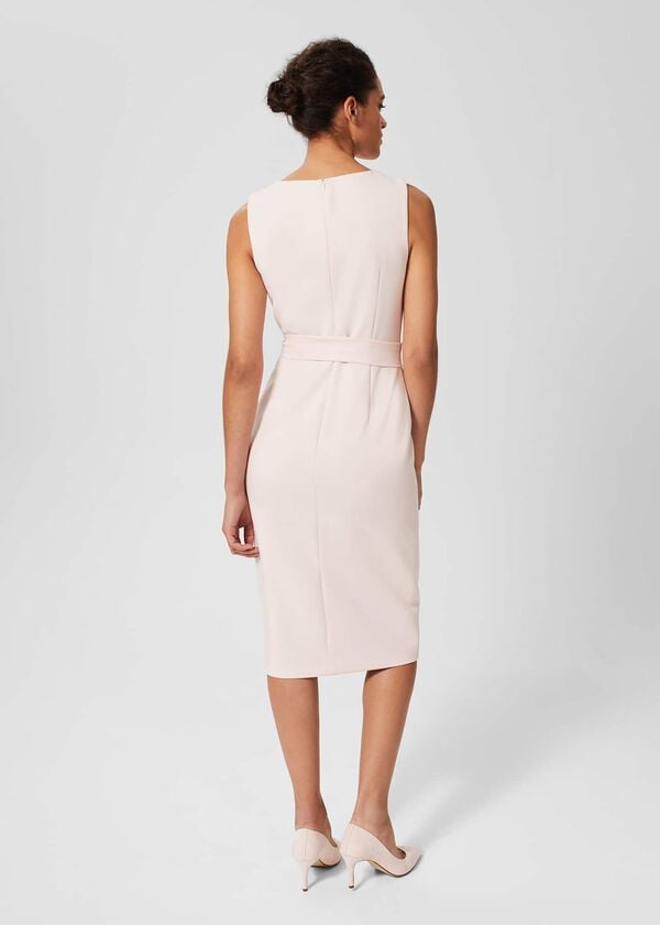 Hobbs Kaia Shift Dress Pale Pink
