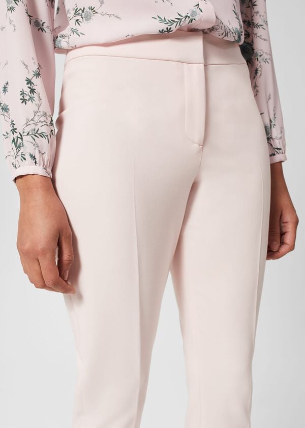 Hobbs Kaia Slim Trousers Pale Pink