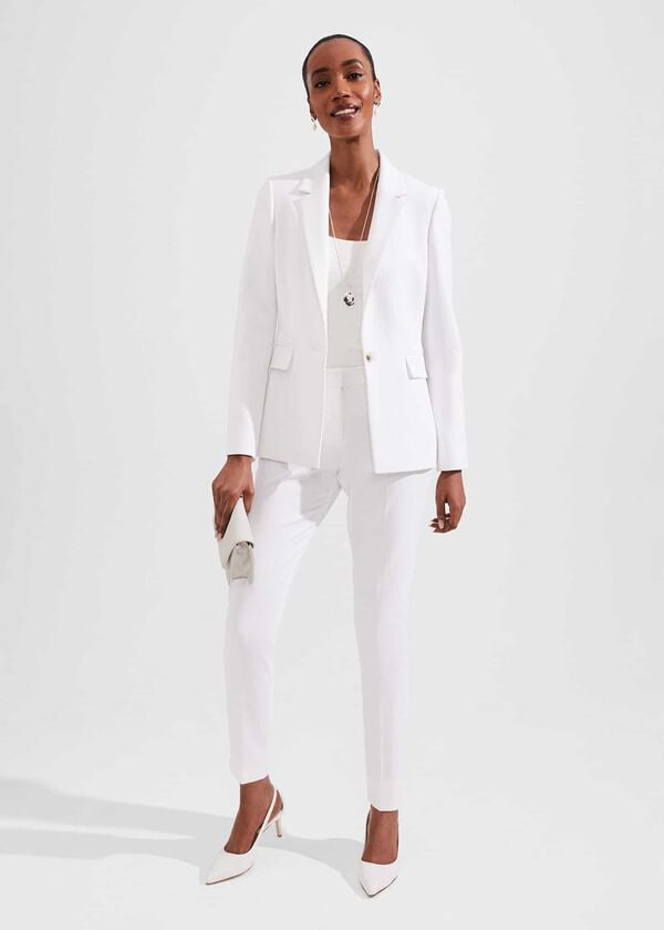 hobbs Kaia Trousers Fresh Ivory