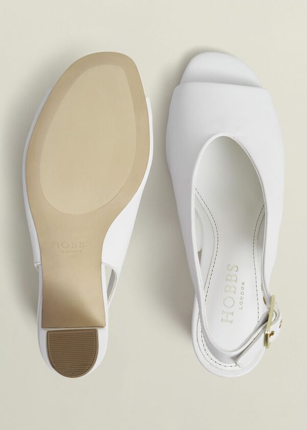 Hobbs Kali Leather Sandals Ivory