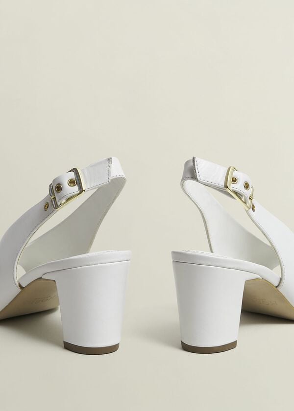 Hobbs Kali Leather Sandals Ivory