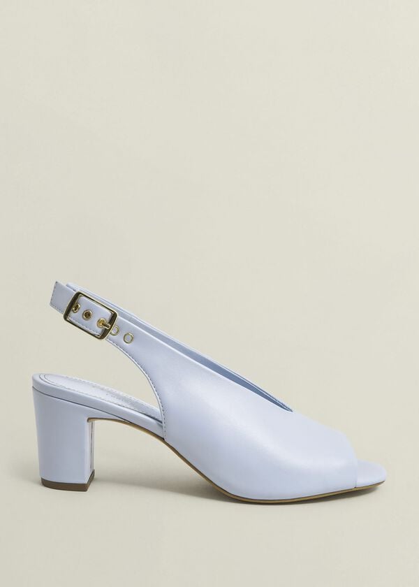hobbs Kali Leather Sandals Pale Blue