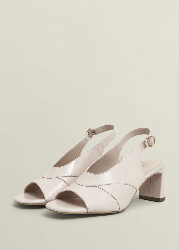 Hobbs Karina Leather Sandals Pale Pink