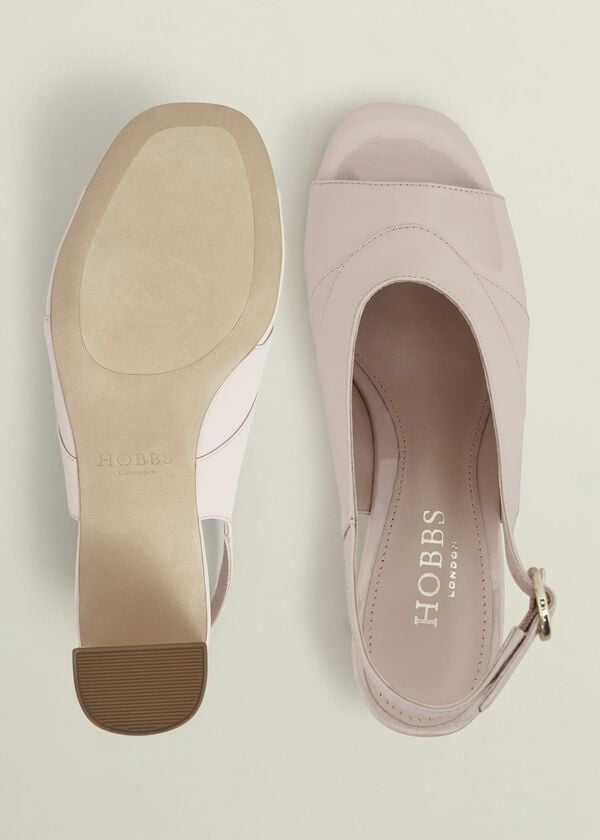 Hobbs Karina Leather Sandals Pale Pink