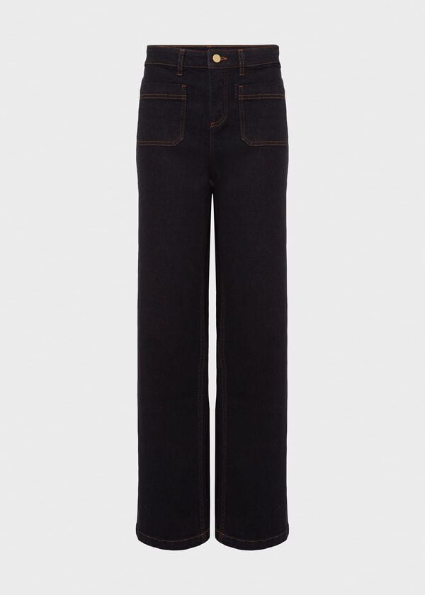 Hobbs Karis Wide Leg Jeans Indigo