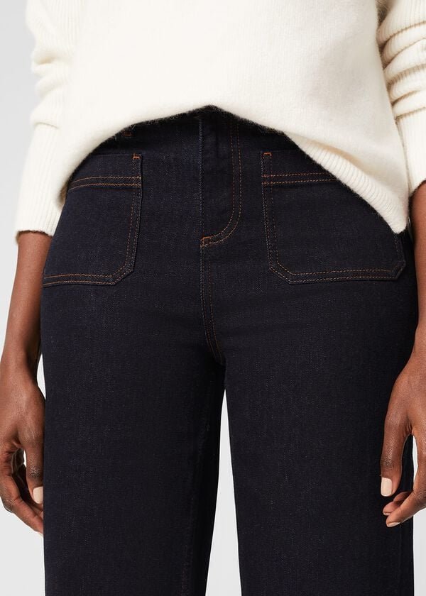 Hobbs Karis Wide Leg Jeans Indigo