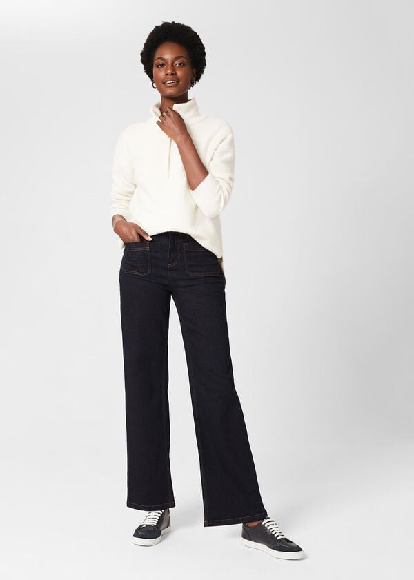 hobbs Karis Wide Leg Jeans Indigo