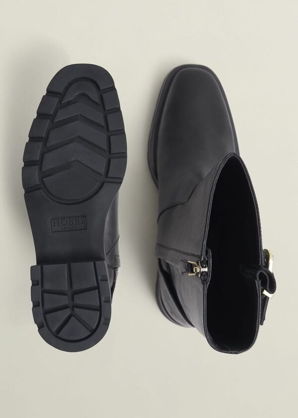 Hobbs Kassandra Biker Boots Black