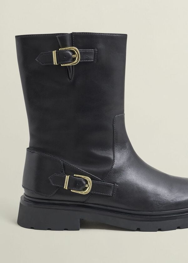 Hobbs Kassandra Biker Boots Black