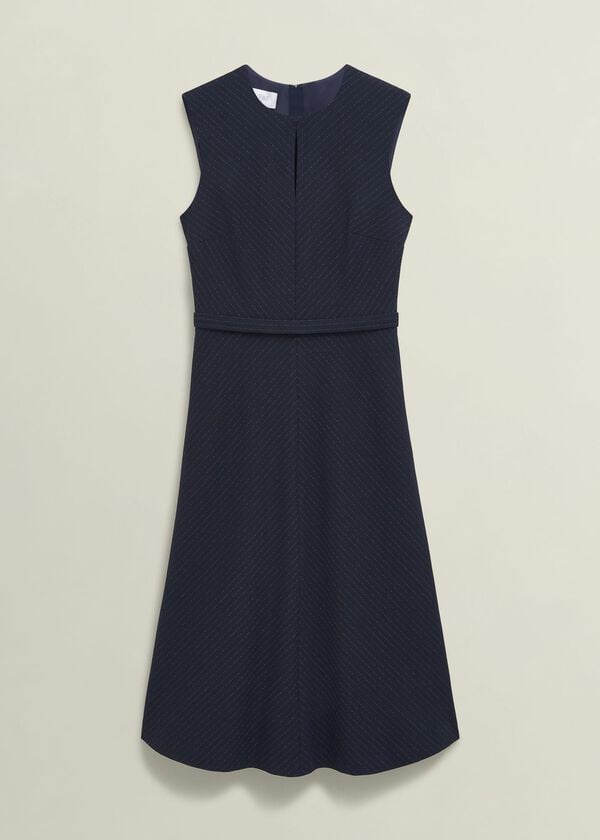 Hobbs Katelena Dress Navy Ivory