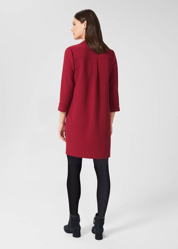 Hobbs Katelena Tunic Dress Berry Pink