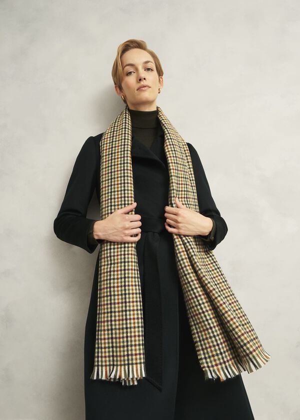 Hobbs Katherine Scarf Camel Multi