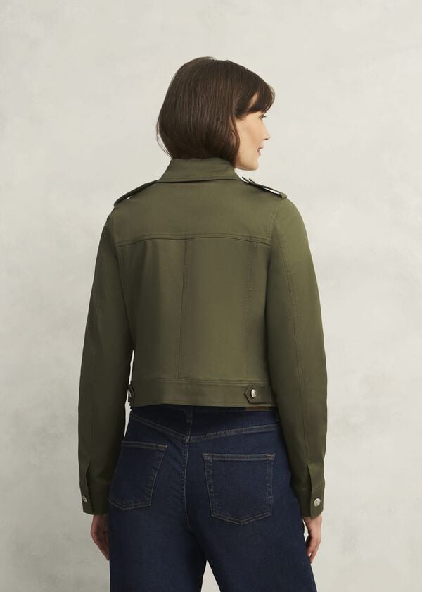 Hobbs Kathie Jacket Olive Green