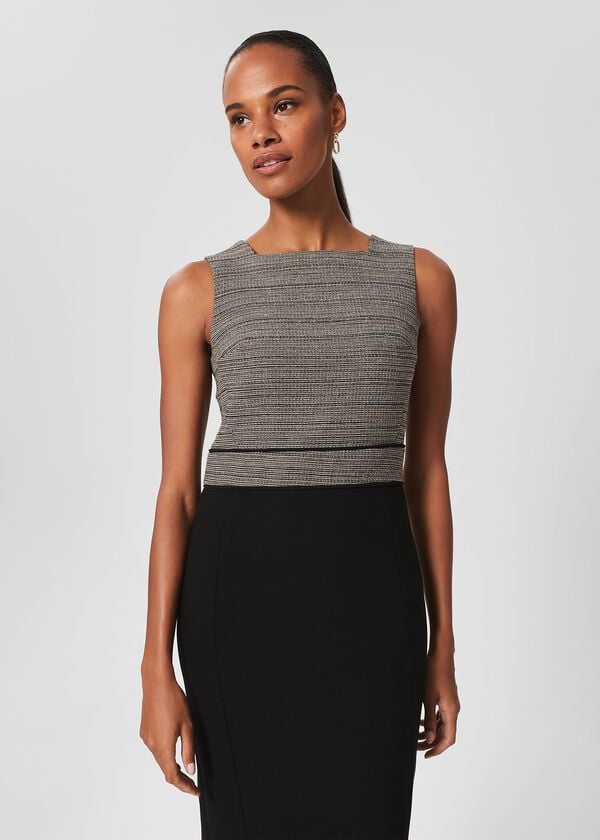 Hobbs Kathy Dress Black Ivory