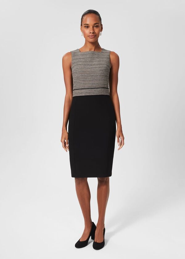 hobbs Kathy Dress Black Ivory