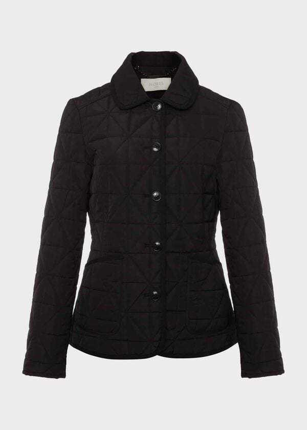 Hobbs Katie Quilted Coat Black