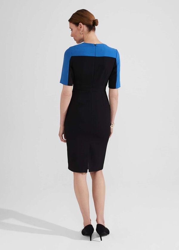 Hobbs Katya Dress Black Blue