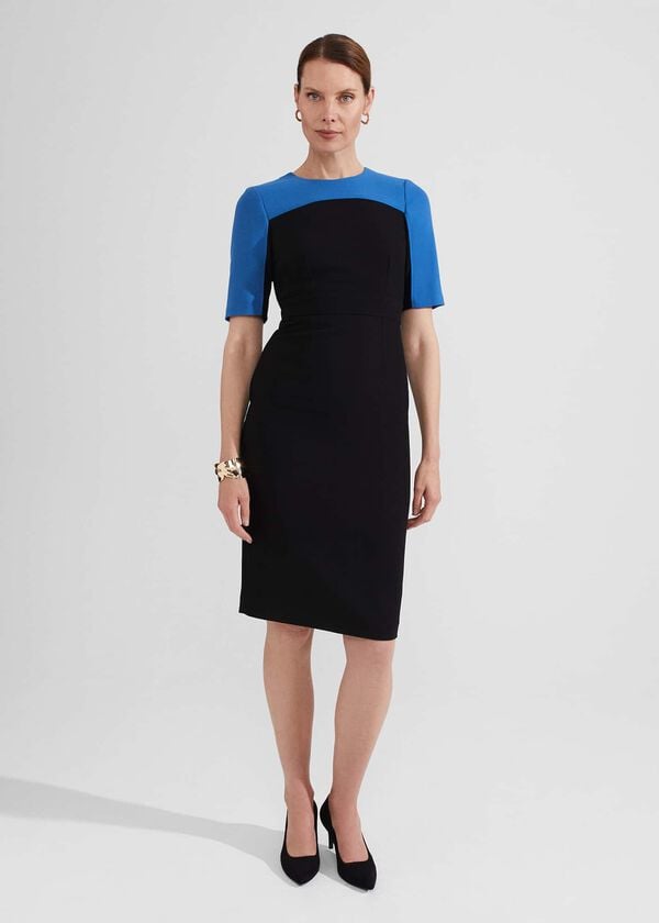 hobbs Katya Dress Black Blue