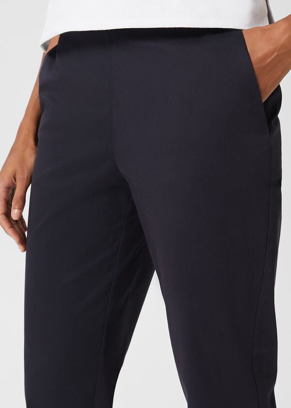Hobbs Kaya Capri Trousers Navy