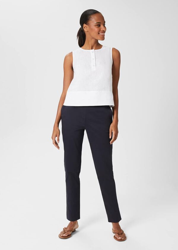 hobbs Kaya Capri Trousers Navy