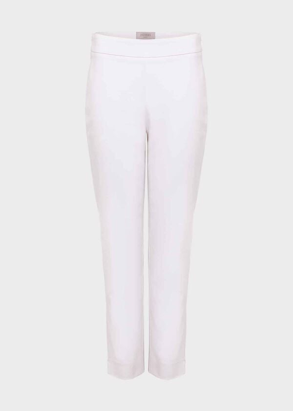 Hobbs Kaya Capri Trousers White