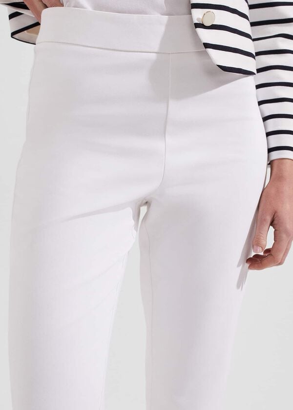Hobbs Kaya Capri Trousers White