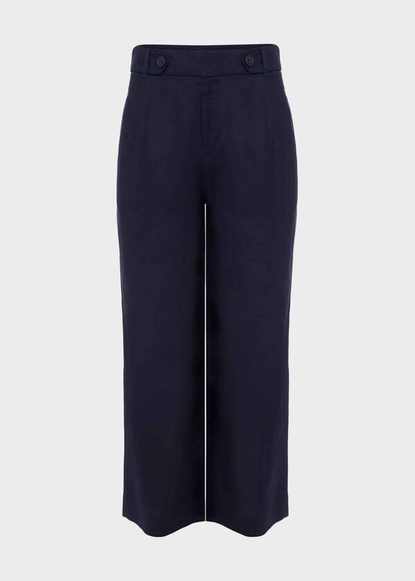 Hobbs Keighley Crop Trousers Navy