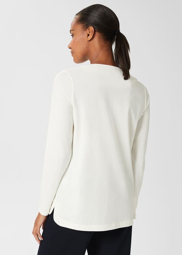 Hobbs Kelsey Tunic Top Ivory