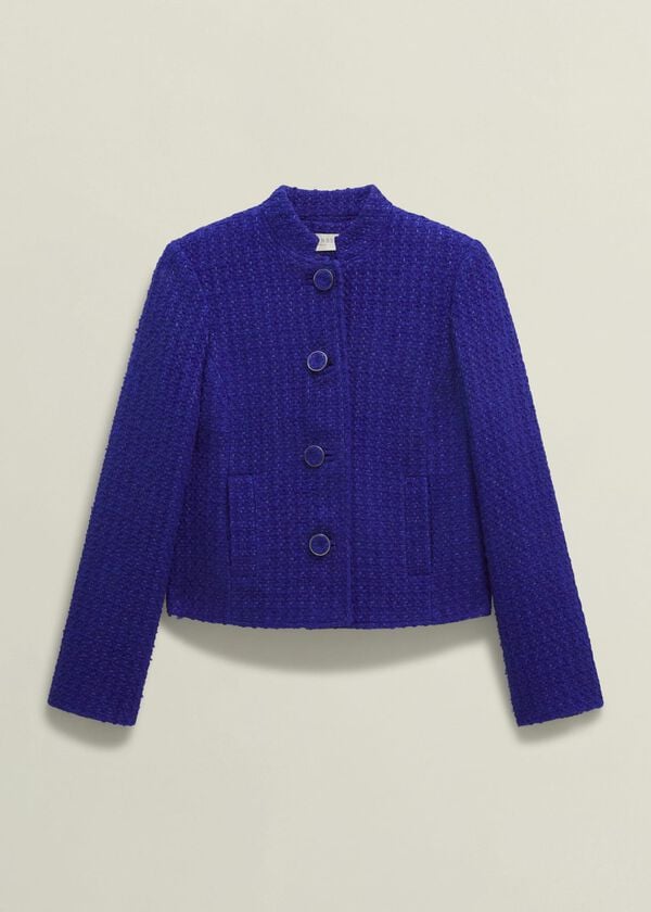 Hobbs Khloe Jacket With Wool Cobalt